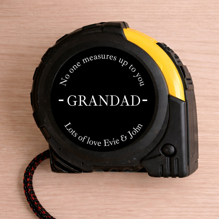 Personalised Black No One Measures Up To You Tape Measure