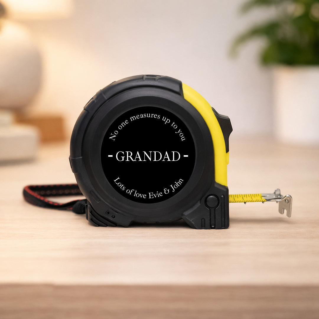 Personalised Black No One Measures Up To You Tape Measure