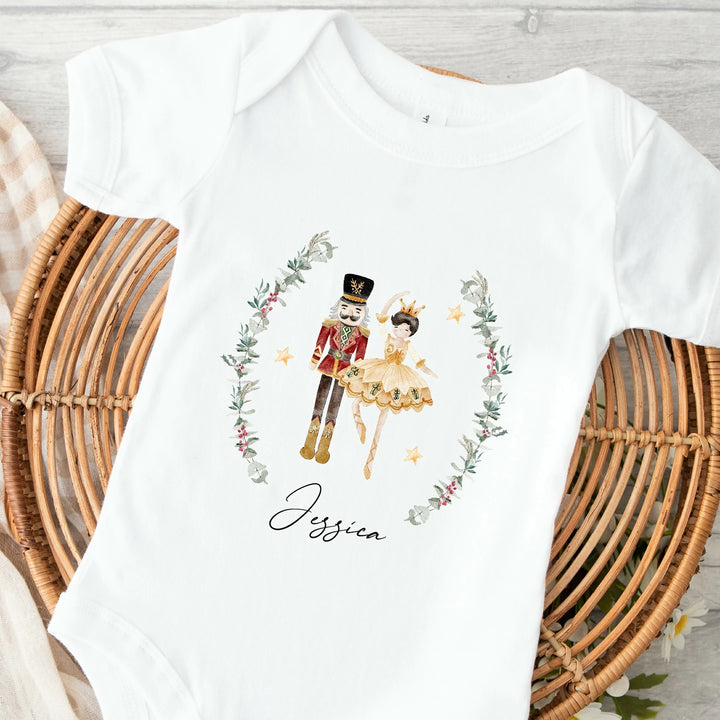 Personalised Nutcracker Christmas Babygrow/Vest