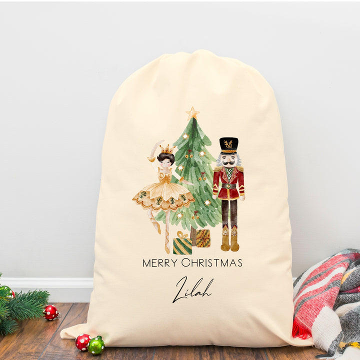 Personalised Nutcracker Tree Santa Sack