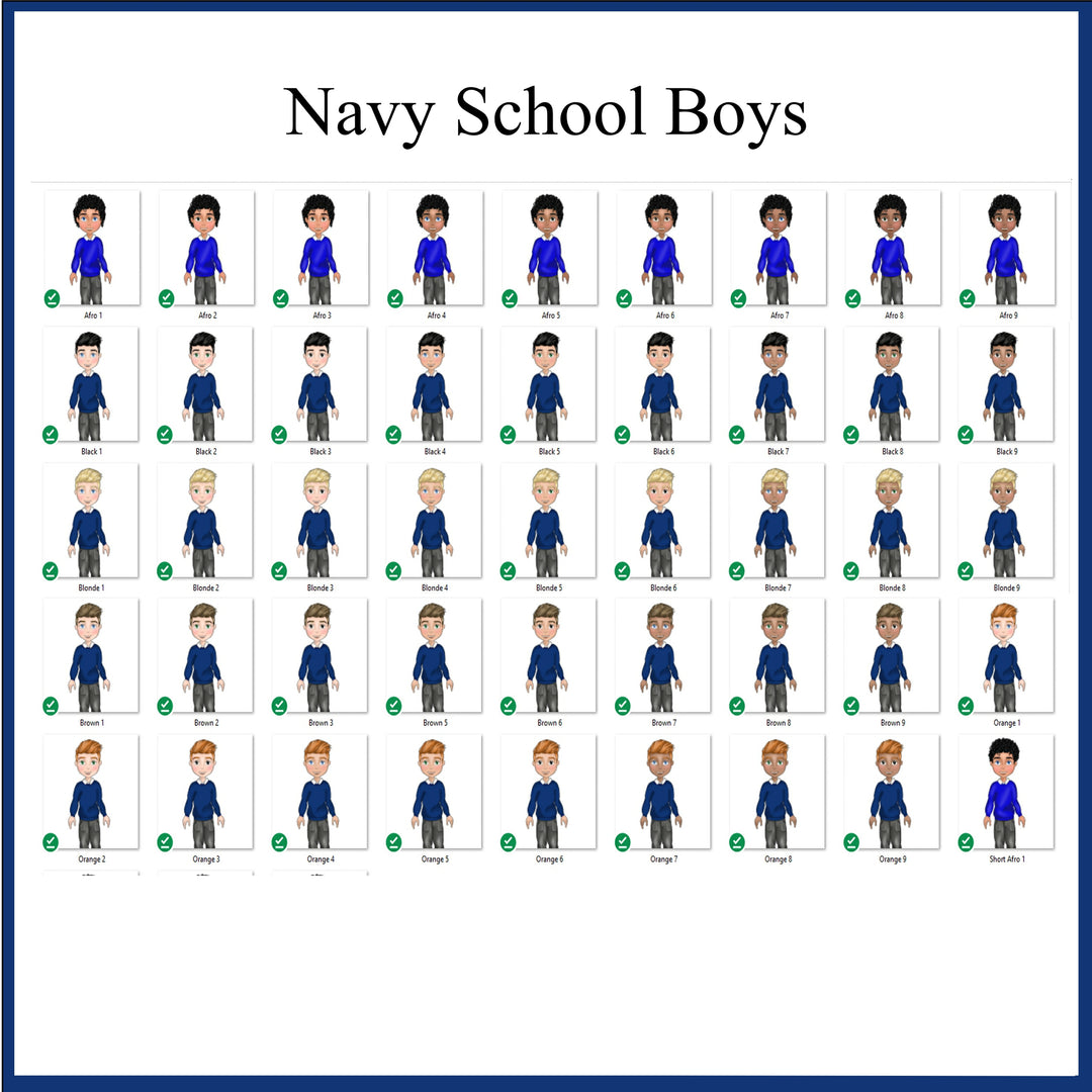 Personalised School Boy Bookbag