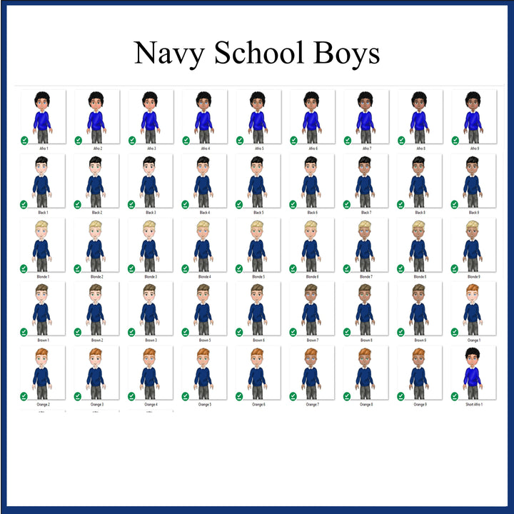Personalised School Boy Bookbag