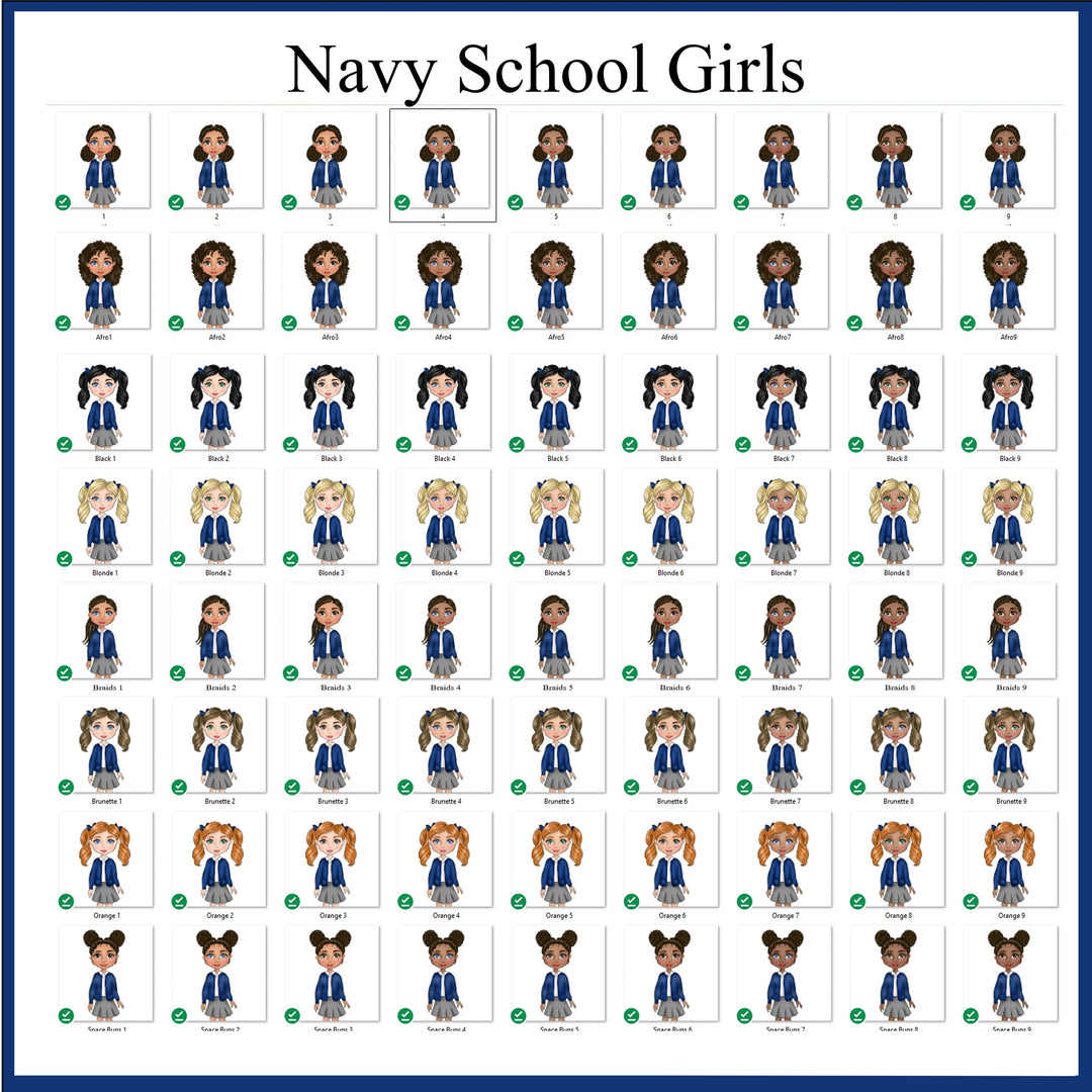 Personalised School Girl Bookbag