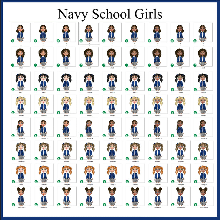 Personalised School Girl Bookbag