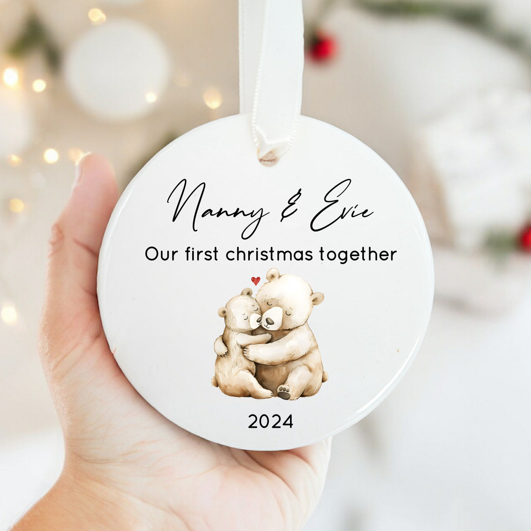 Personalised Our First Christmas Together Cermanic Ornament