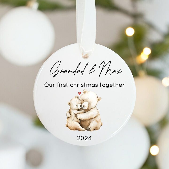 Personalised Our First Christmas Together Cermanic Ornament