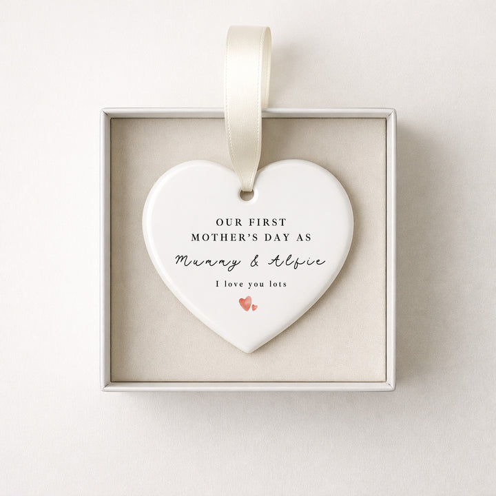 Personalised Our First Mother's Day Ceramic Ornament