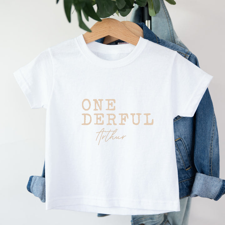 Personalised ONEDERFUL First Birthday Vest/T-shirt