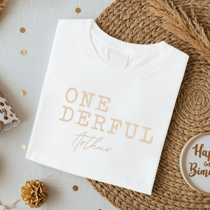 Personalised Onederful First Birthday T-shirt