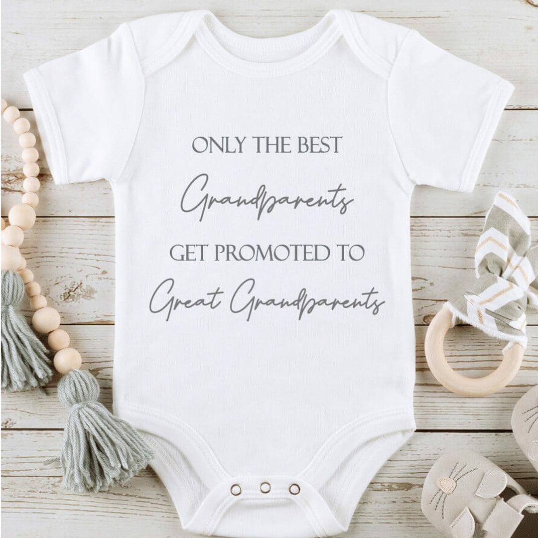 Only The Best Grandparents Get Promoted To Great Grandparents Vest