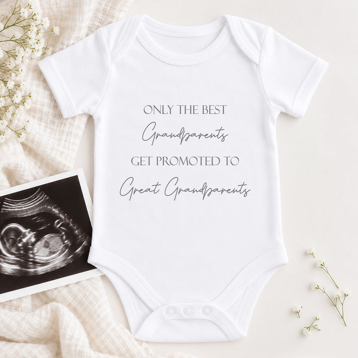 Only The Best Grandparents Get Promoted Baby Announcement Vest