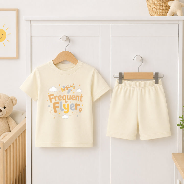 Frequent Flyer Toddler Short Set Airport Outfit