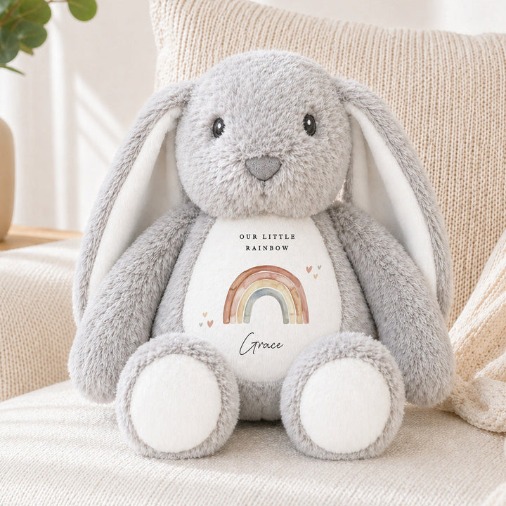 Personalised Watercolour Our Little Rainbow Soft Toy