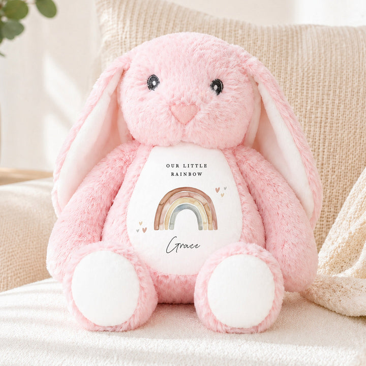 Personalised Watercolour Our Little Rainbow Soft Toy
