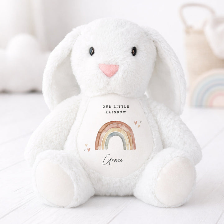 Personalised Watercolour Our Little Rainbow Soft Toy