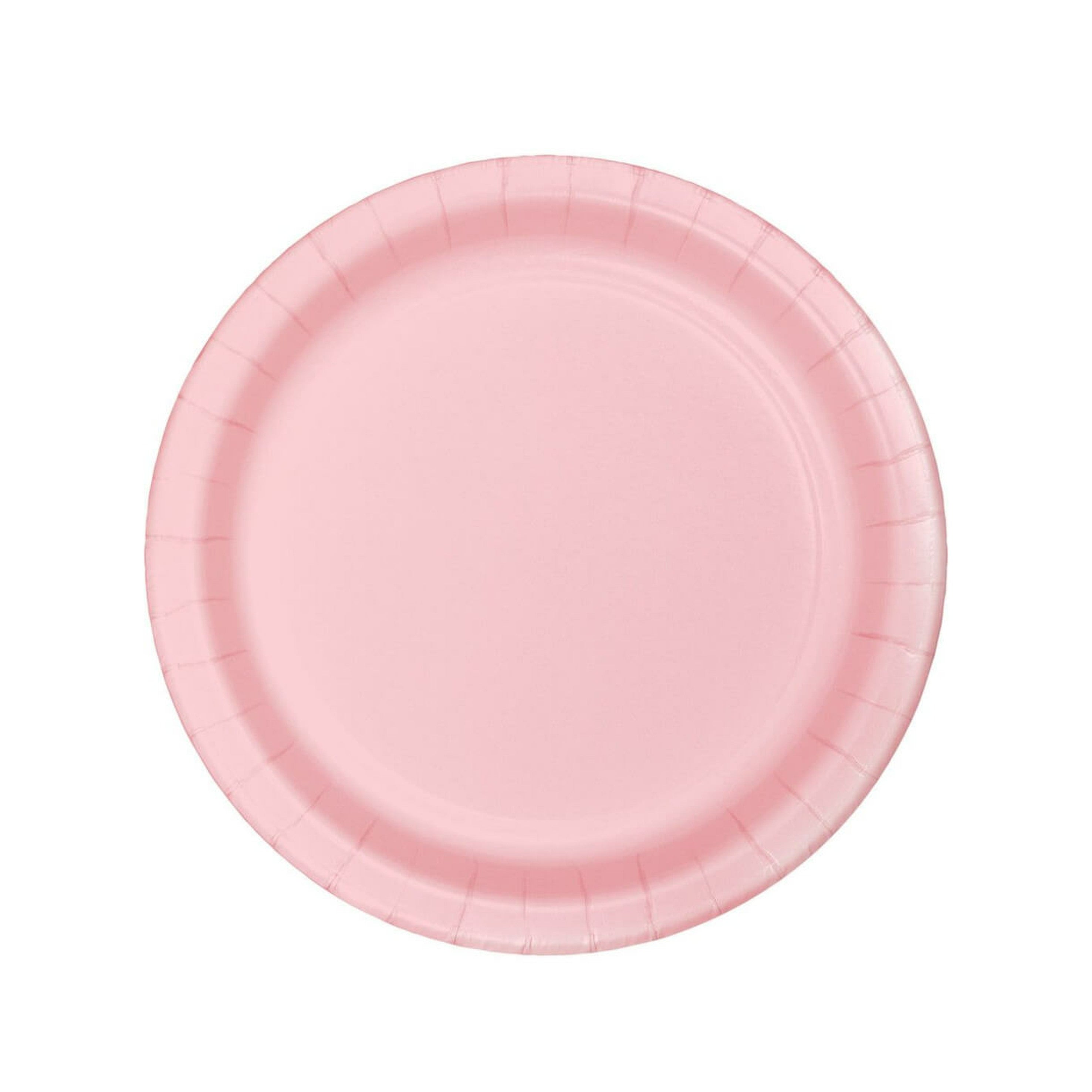 Pink dinner deals plates