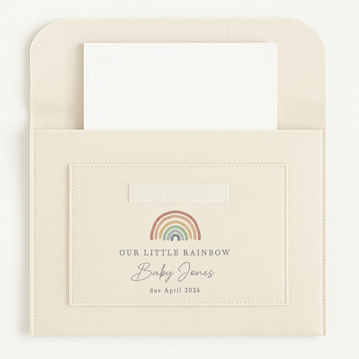 Personalised Our Little Rainbow IVF Pregnancy/Maternity Notes Folder