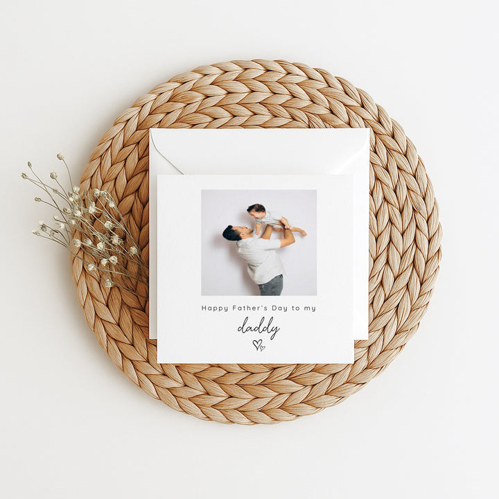 Personalised Photo Happy Father's Day Card