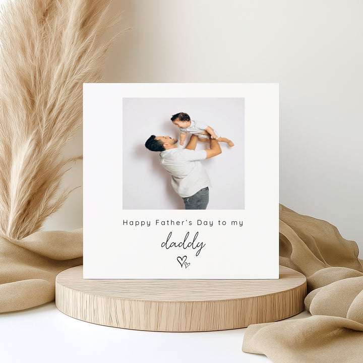 Personalised Photo Happy Father's Day Card