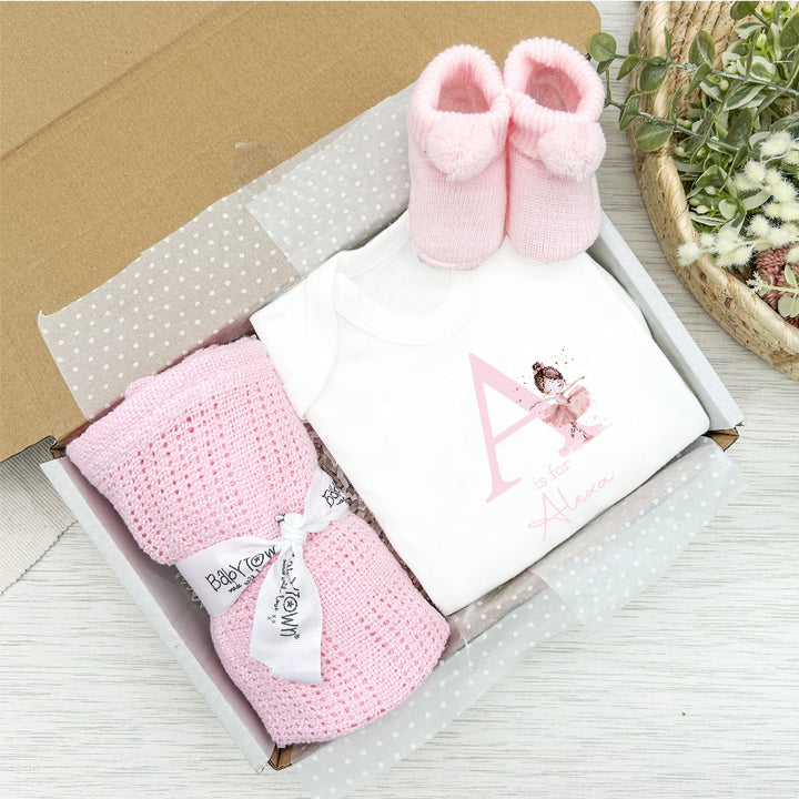 Personalised Pink Girls Clothing Hamper Sets