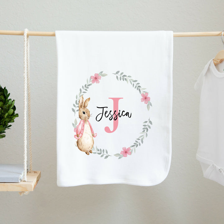 Personalised Pink Girls Baby Blanket