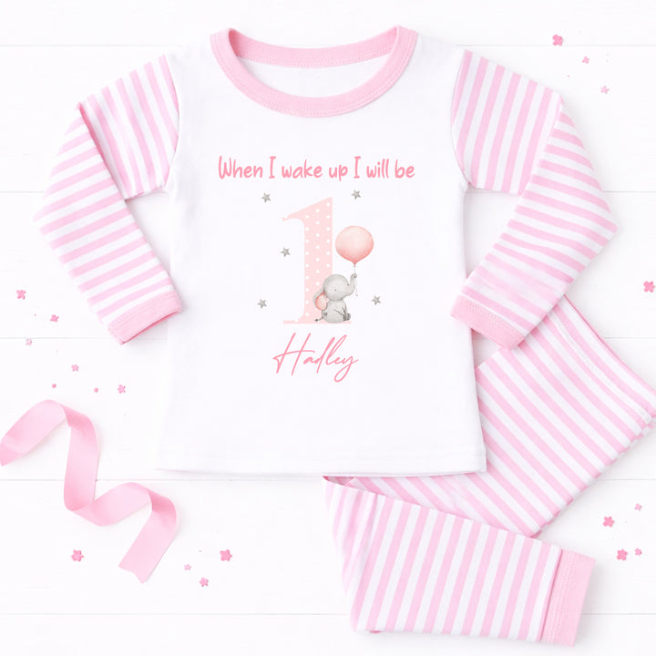 Personalised Pink Elephant When I Wake Up I&
