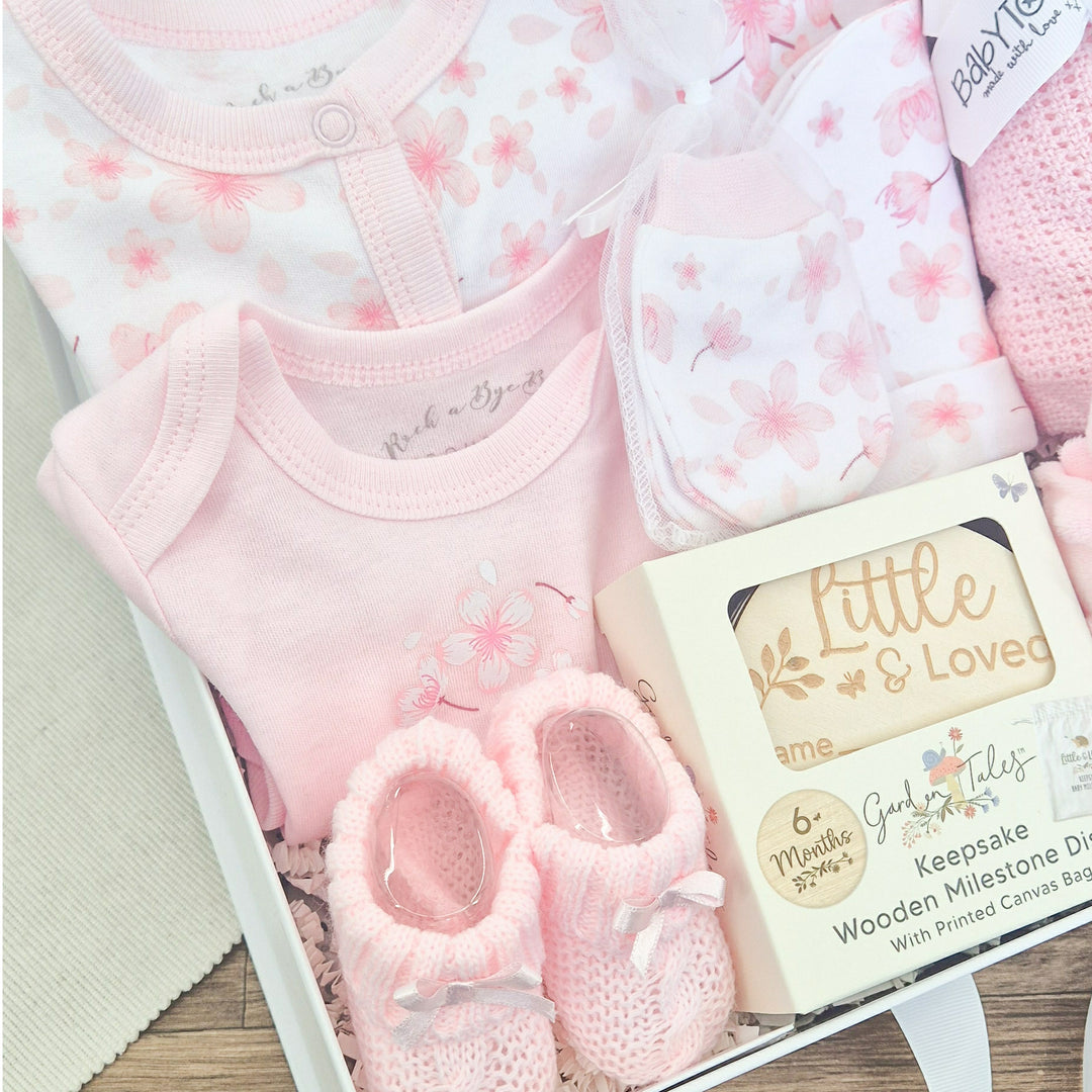 Girls Pink Blossom Luxury Gift Hampers Set