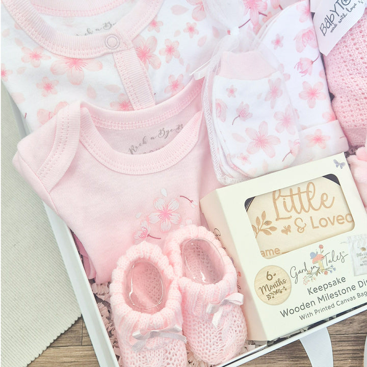 Girls Pink Blossom Luxury Gift Hampers Set