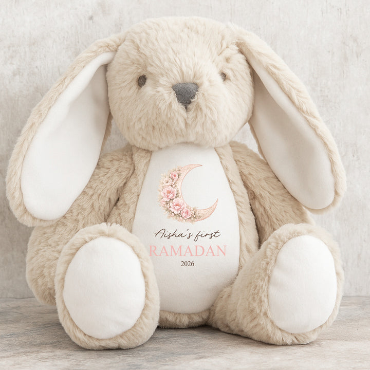 Personalised Pink Moon My First Eid Teddy