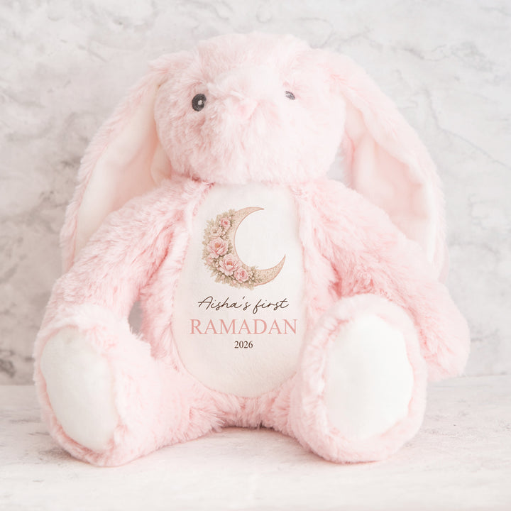 Personalised Pink Moon My First Eid Teddy