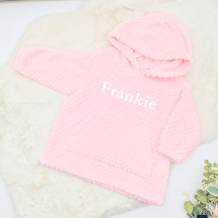 Personalised Embroidered Toddler Hooded Blanket