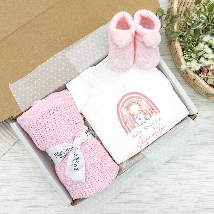 Personalised Pink Girls Clothing Hamper Sets