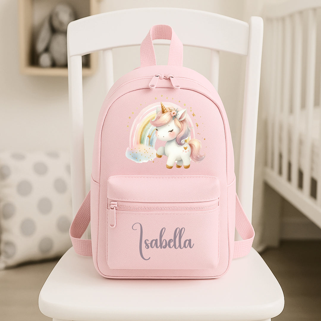 Personalised Unicorn Rainbow Backpack