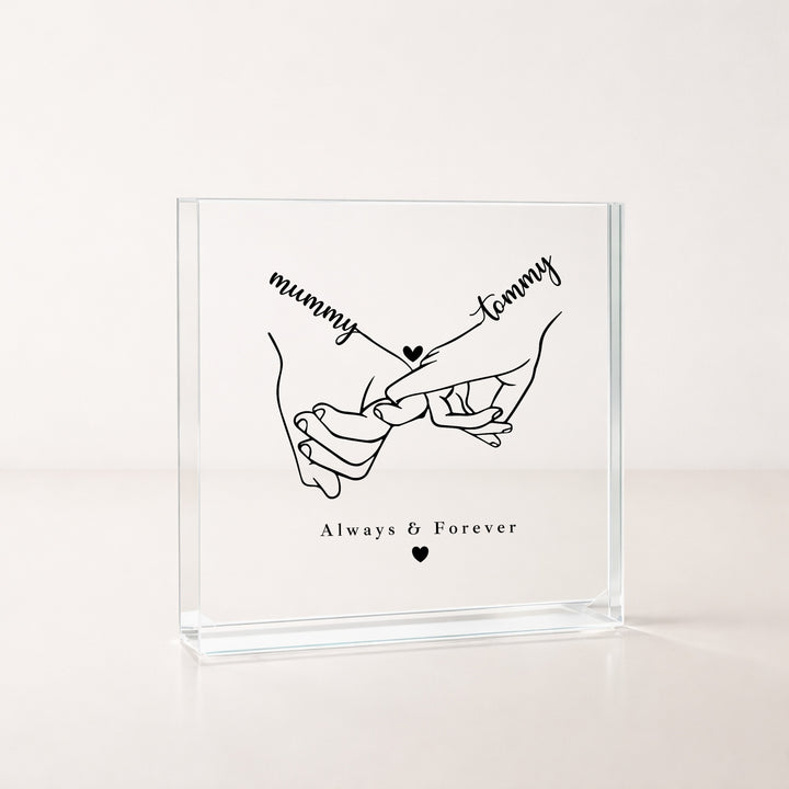 Personalised Pink Promise Acrylic Block