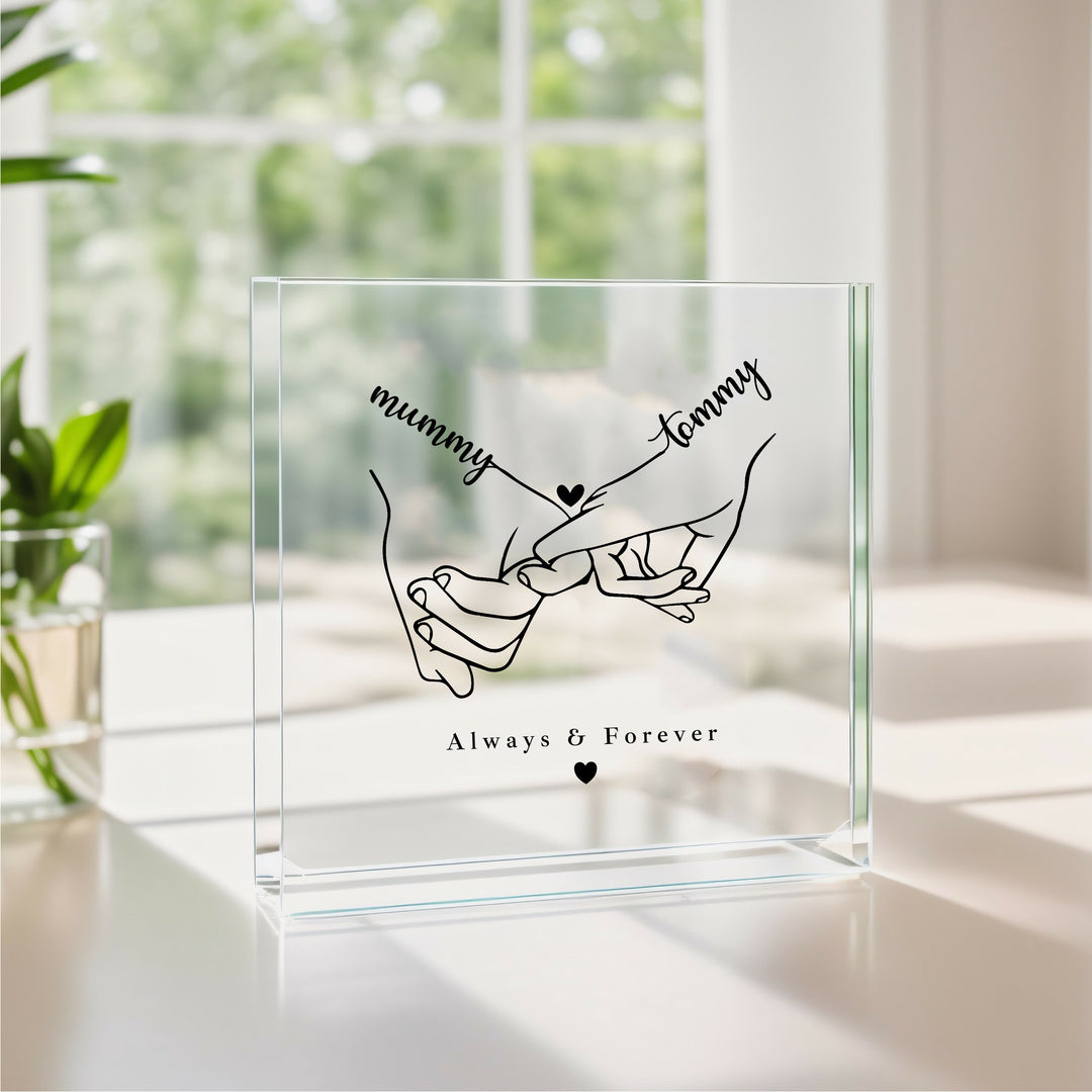 Personalised Pink Promise Acrylic Block