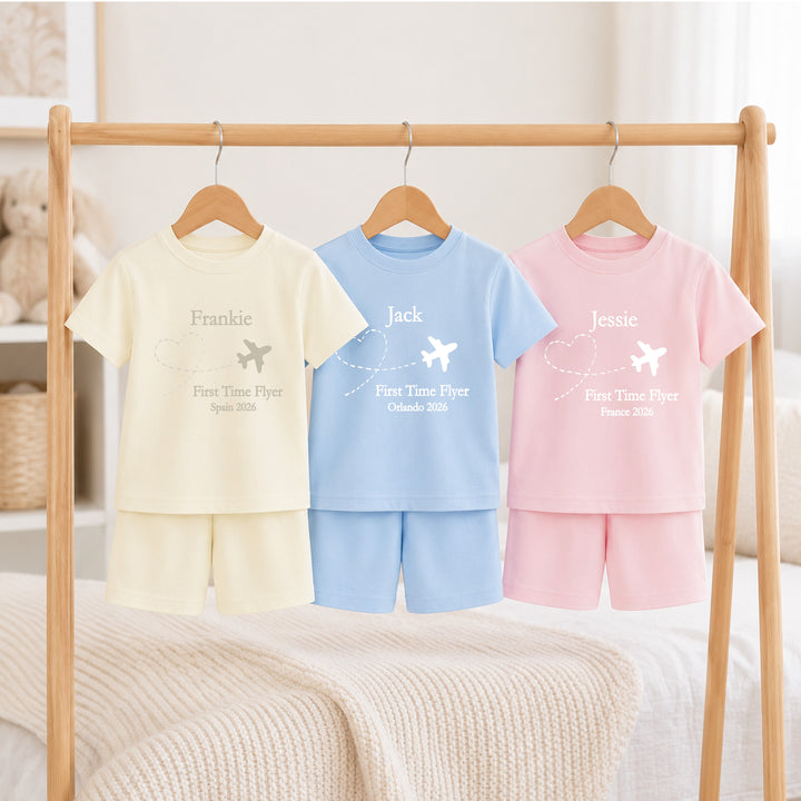 Personalised Destination First Time Flyer Toddler Short Set