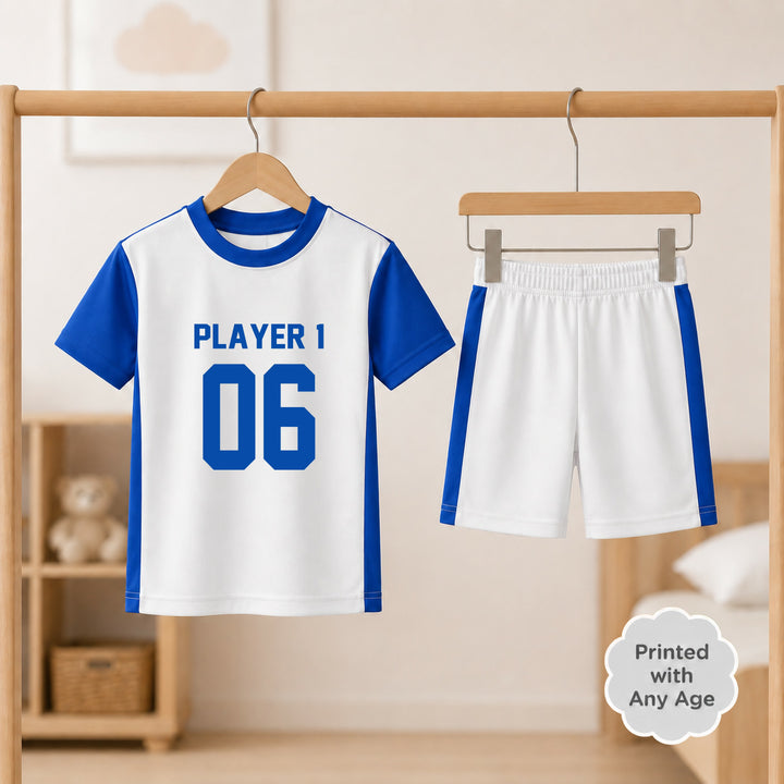Personalised Blue Player 1 Birthday Football Set