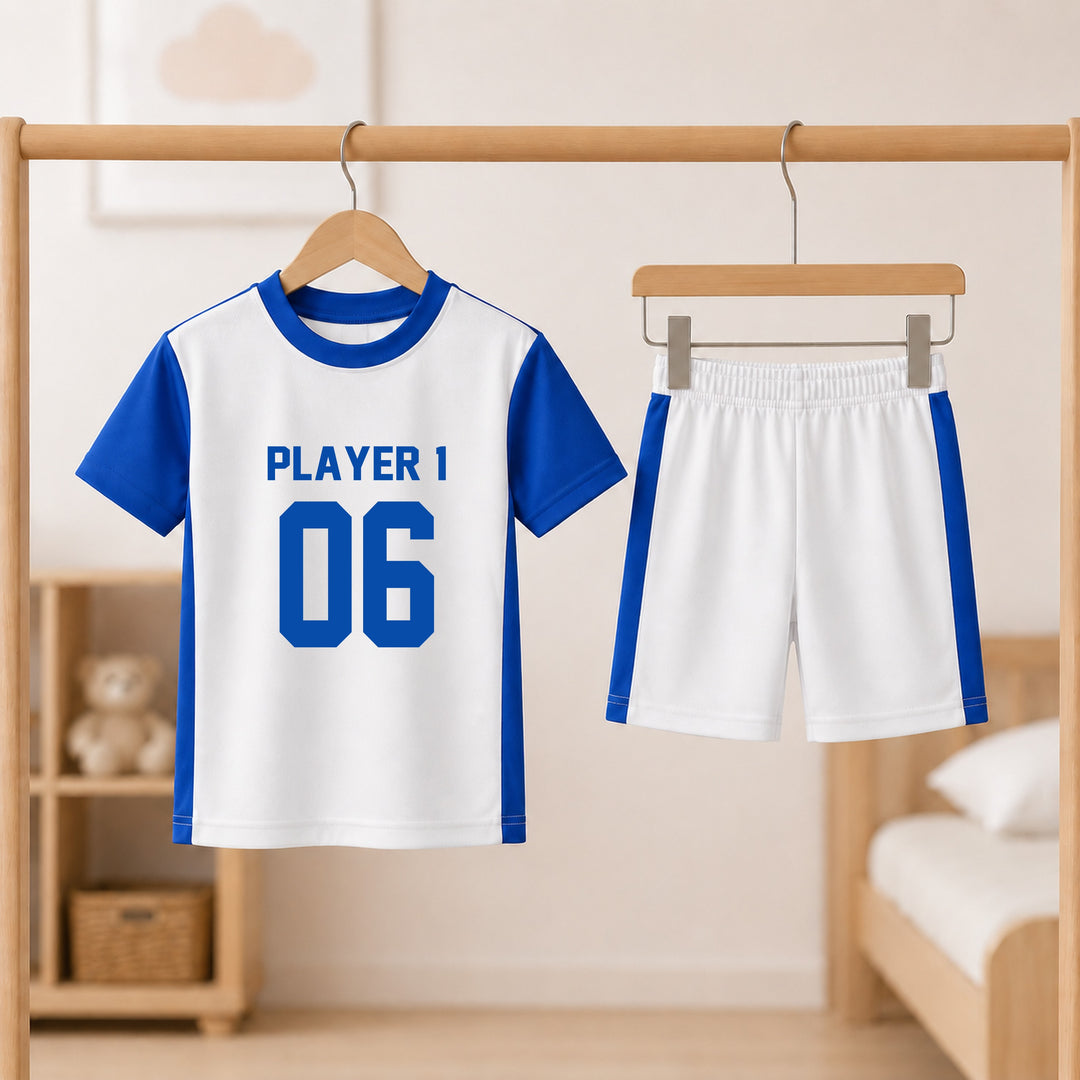 Personalised Blue Player 1 Birthday Football Set