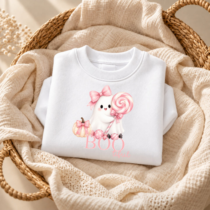Halloween Pink Ghost Sweatshirt