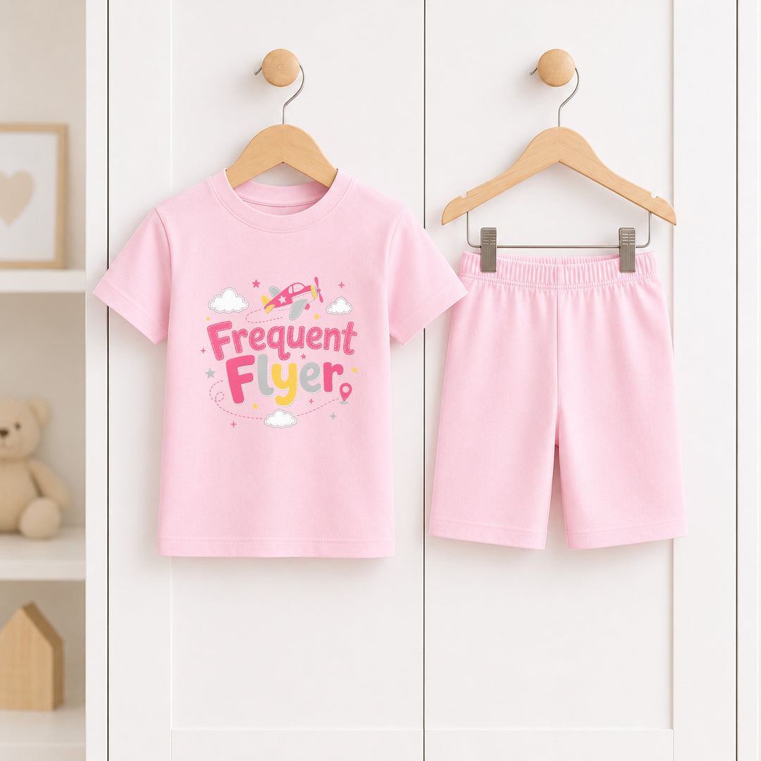 Frequent Flyer Toddler Short Set Airport Outfit