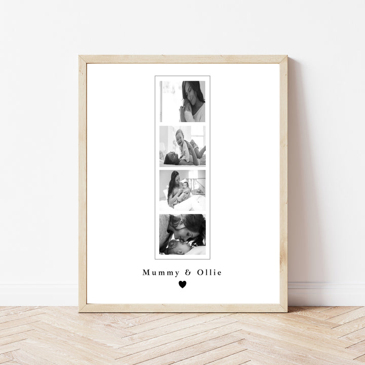 Personalised Photo Strip Mother's Day Poster