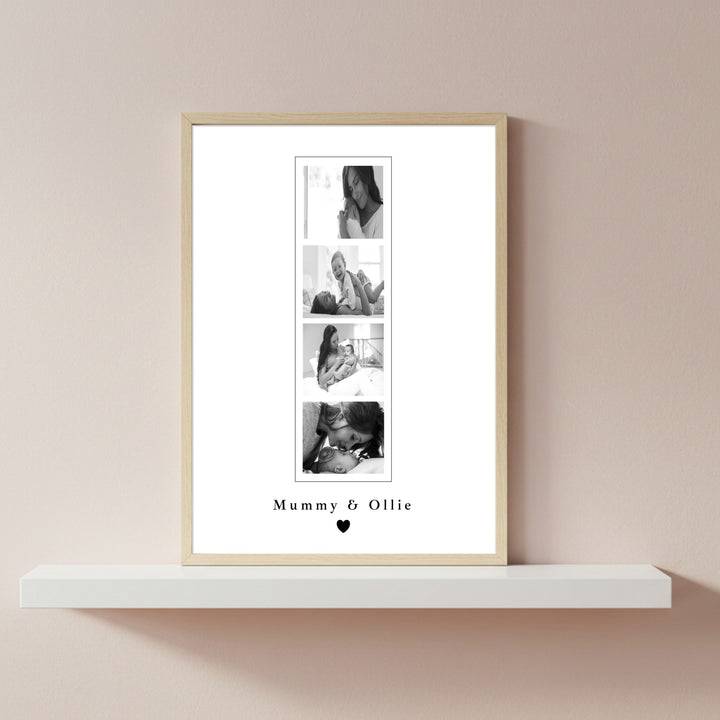 Personalised Photo Strip Mother's Day Poster
