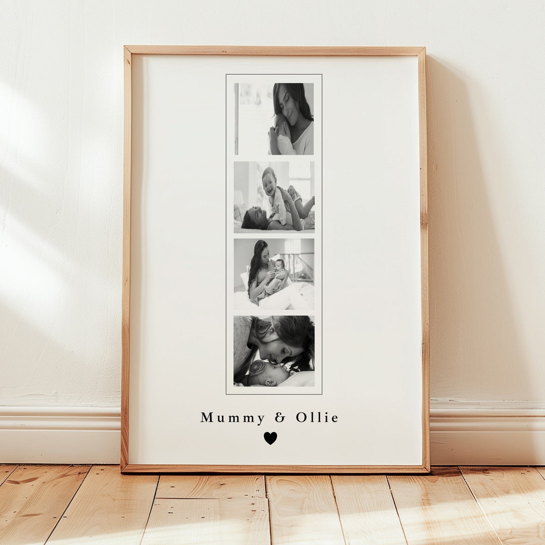 Personalised Photo Strip Mother's Day Poster