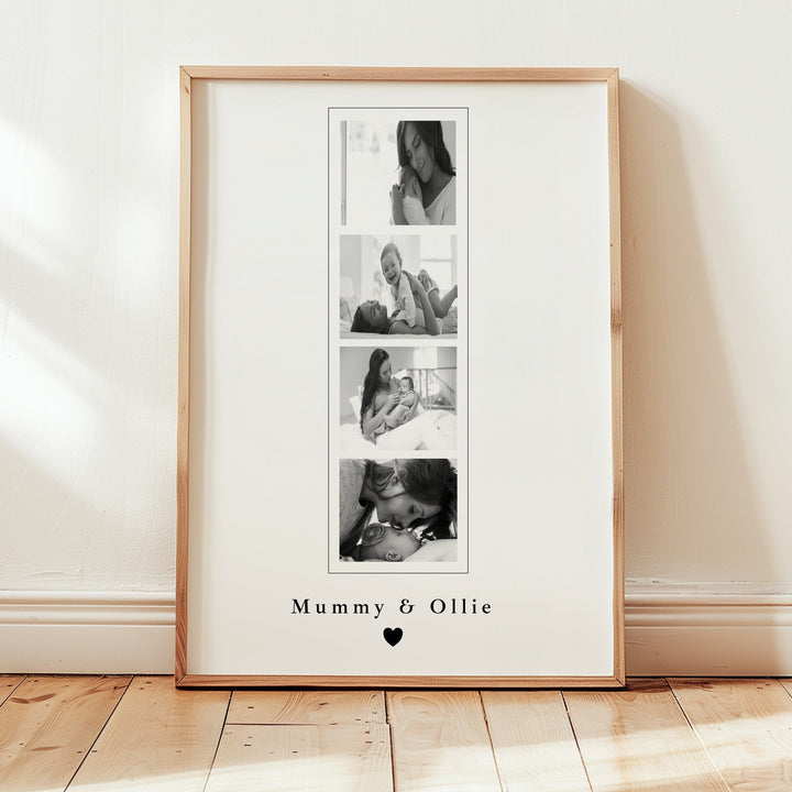 Personalised Photo Strip Mother's Day Poster