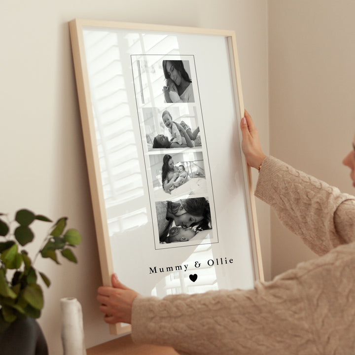 Personalised Photo Strip Mother's Day Poster