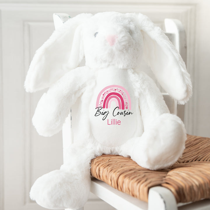 Personalised Pink Floral Big Cousing Teddy