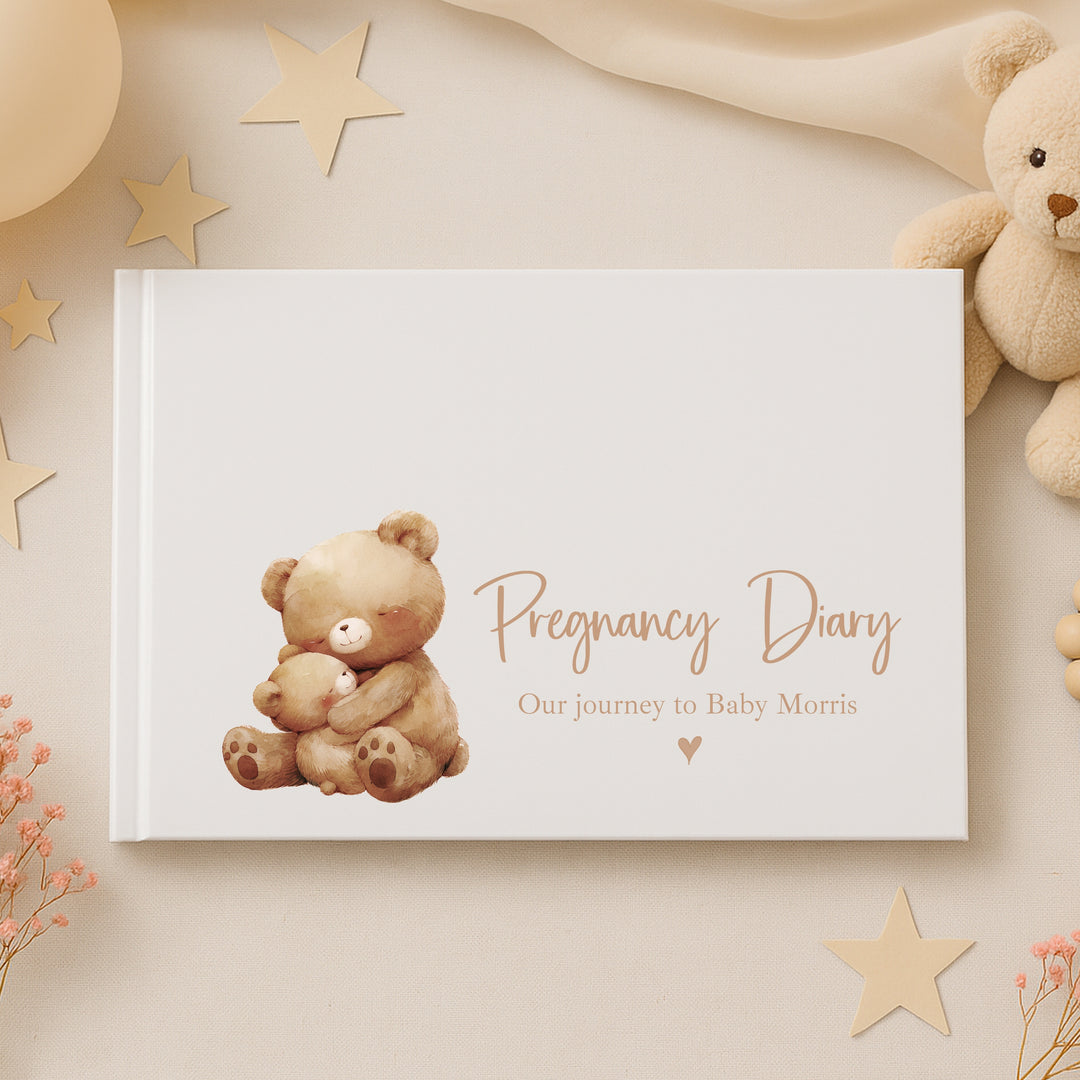 Personalised Brown Bears Pregnancy Journal