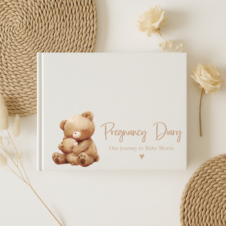 Personalised Brown Bears Pregnancy Journal