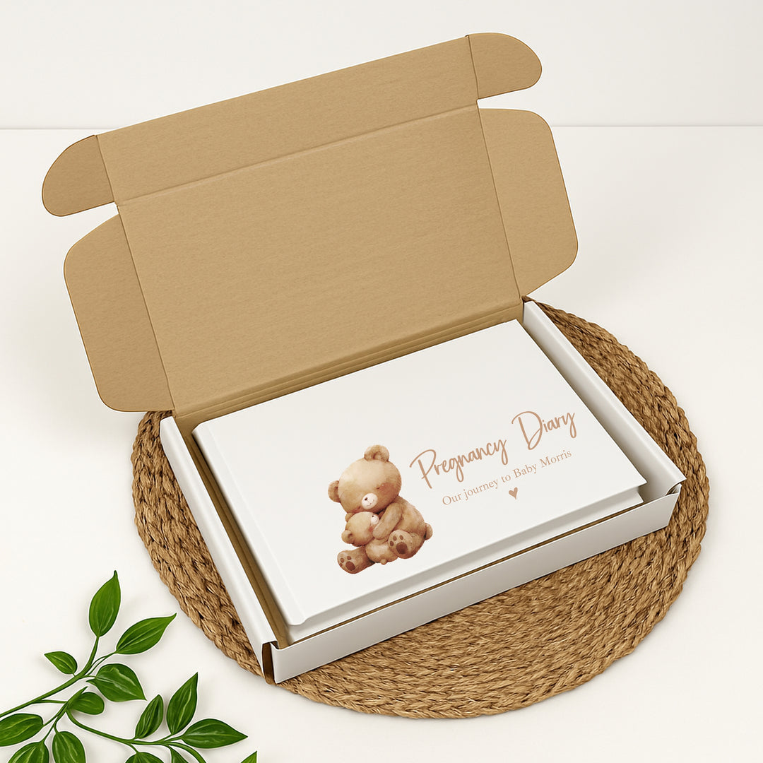 Personalised Brown Bears Pregnancy Journal