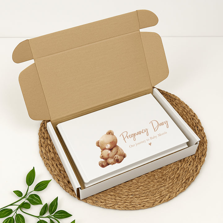 Personalised Brown Bears Pregnancy Journal